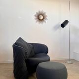 Armchair with pouf model girotonda italian design francesco binfaré year 80