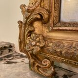 Old mercury mirror with pediment