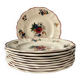 Series of 10 “Agreste” flat plates Sarreguemines France
