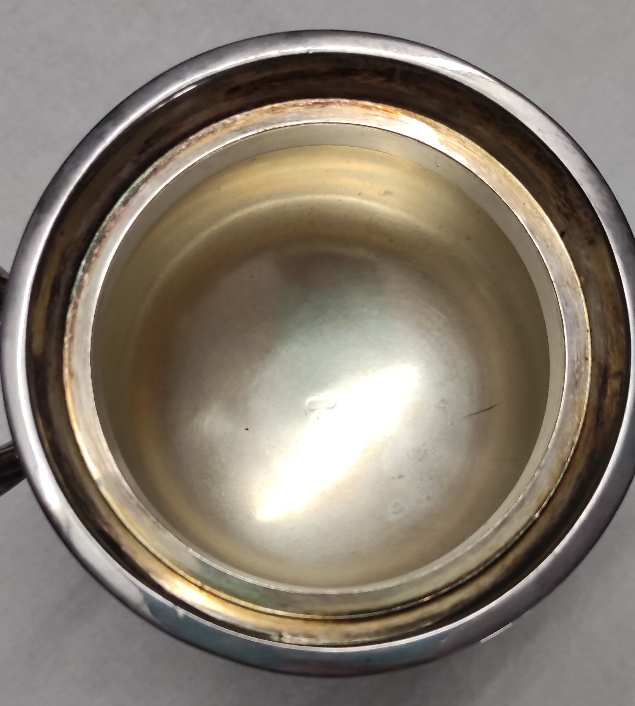 tea and coffee set 5 pieces in silver metal Gallia for Christofle model "Malmaison"