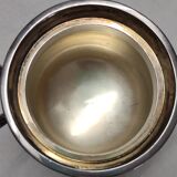 tea and coffee set 5 pieces in silver metal Gallia for Christofle model "Malmaison"