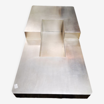 Stainless steel coffee table