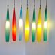 Suspended Murano glass lamp layered by Alessandro Pianon, 1960s.