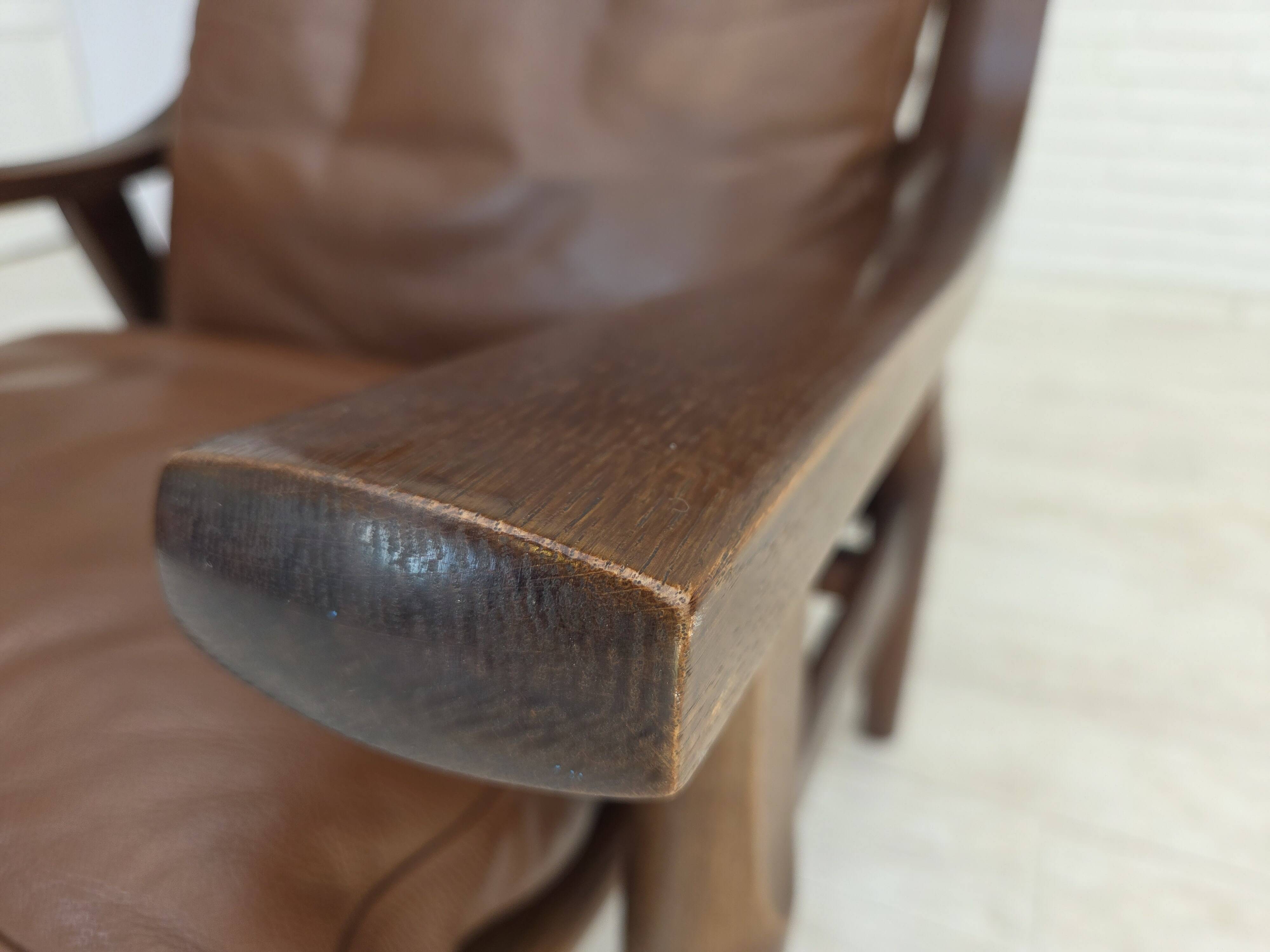 1970s, Danish design by H.J.Wegner, highback armchair, model GE530.