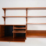 Vintage modular wall system by Poul Cadovius