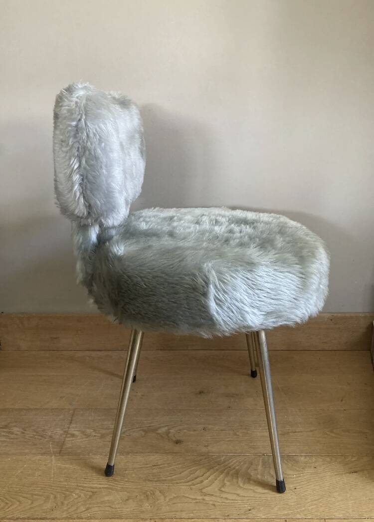 Chaise à poiles longs PELFRAM par PELTEX S.A PRODUCTION FRANCE années 1960/70