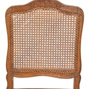 4 caned chairs from the Louis XV period stamped by Charles Delenoncourt.