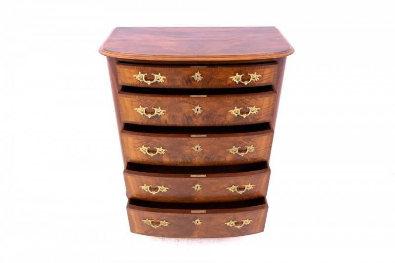 Antique chest of drawers, Northern Europe, circa 1860. After renovation.