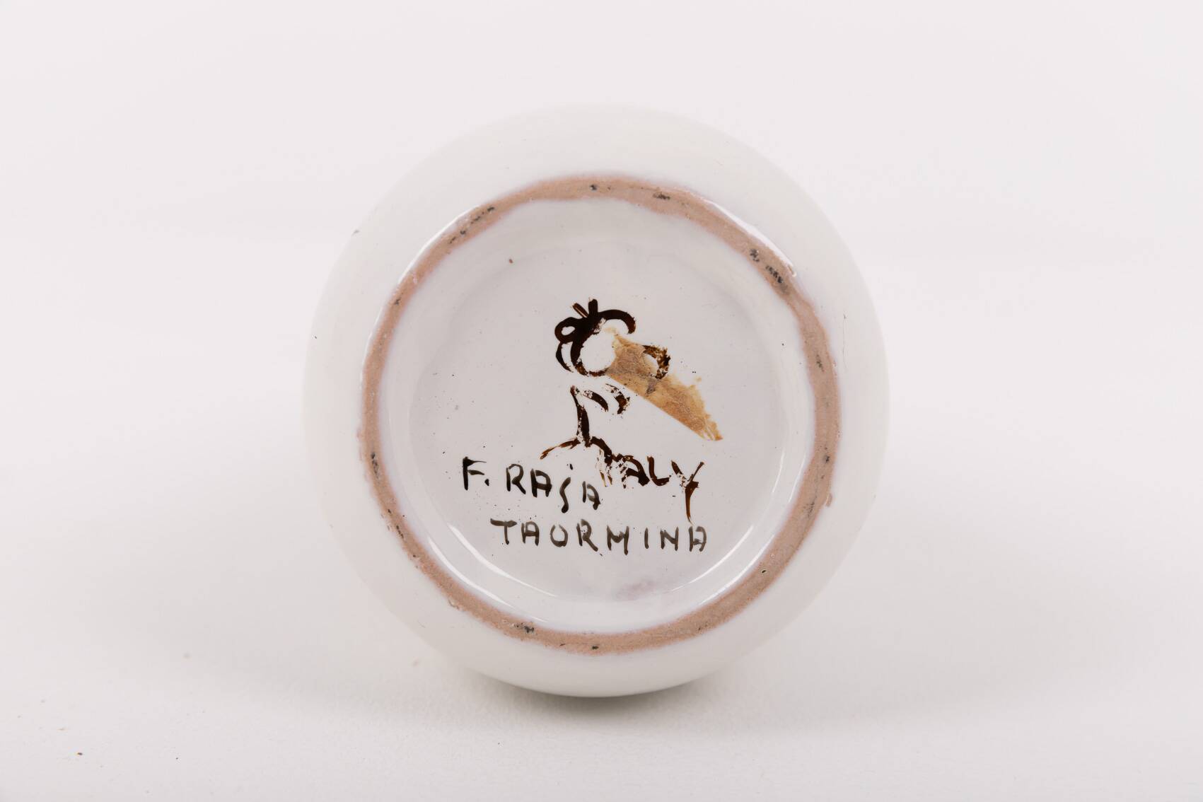 Vintage F. Rasa ceramic vase, Sicily