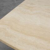 Sculptural organic travertine coffee table, France 1980s