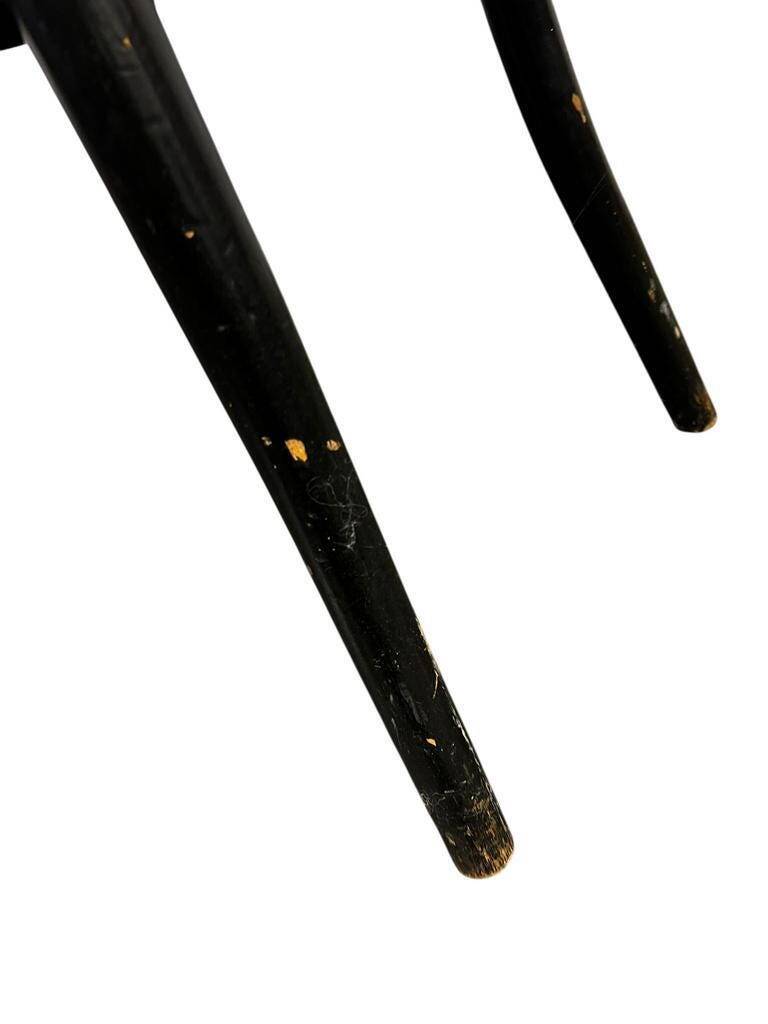 Thonet vintage black wooden chair