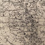 Lithograph engraving on the sky from 1928