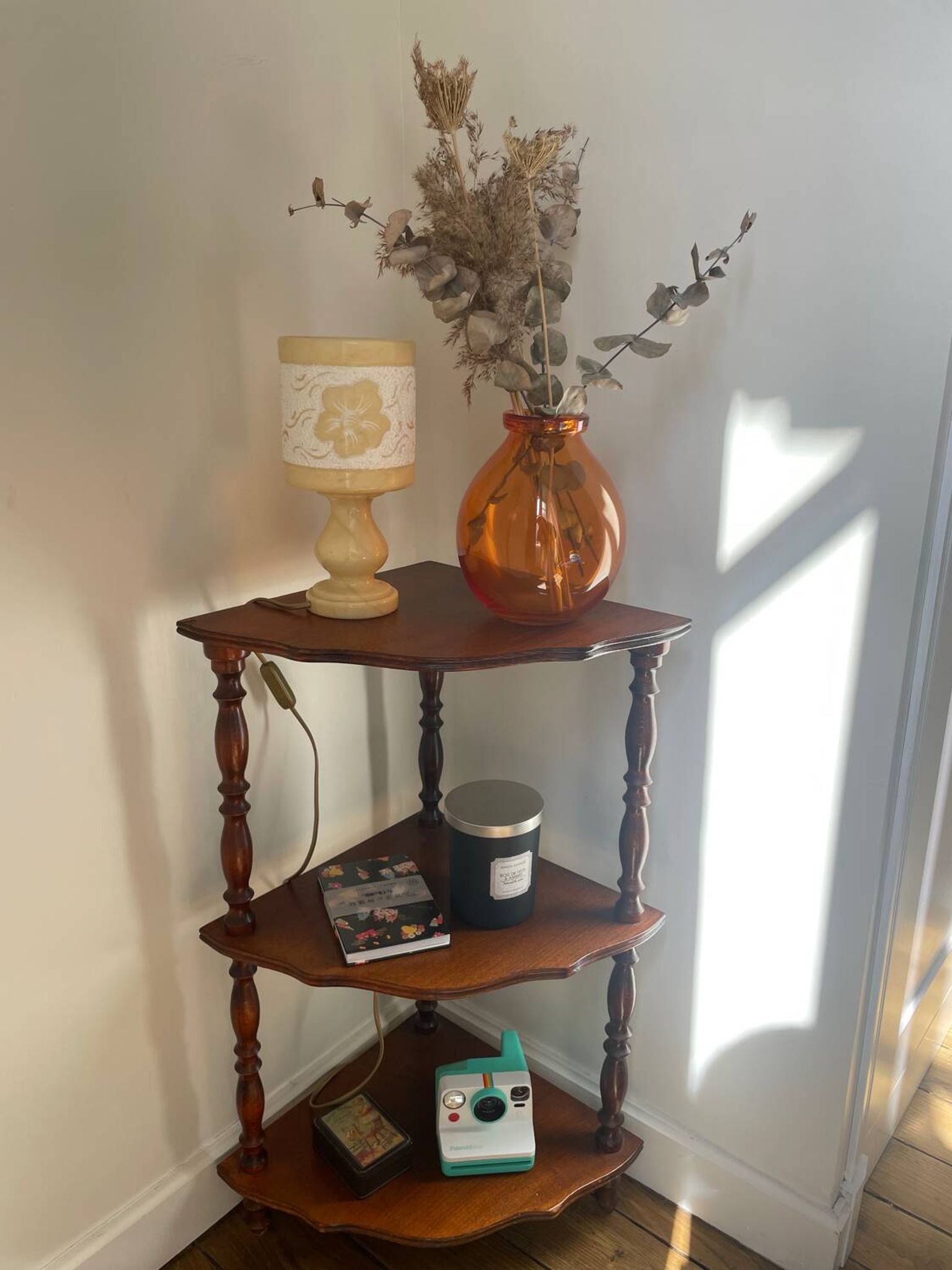 Lampe à poser en albâtre