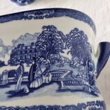 Large 20th century English glazed and enamelled earthenware planter