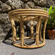 Tabouret en bambou années 50