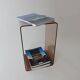 Vintage side table plexiglass 1970s design by Michel Dumas