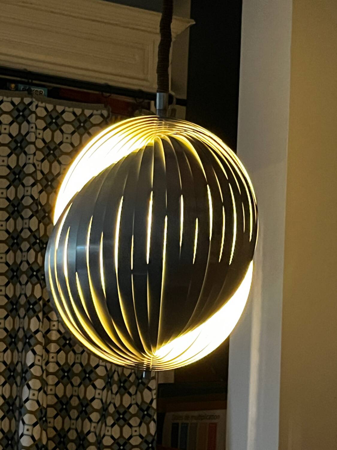 Suspension by designer Henri Mathieu from the 1960s.