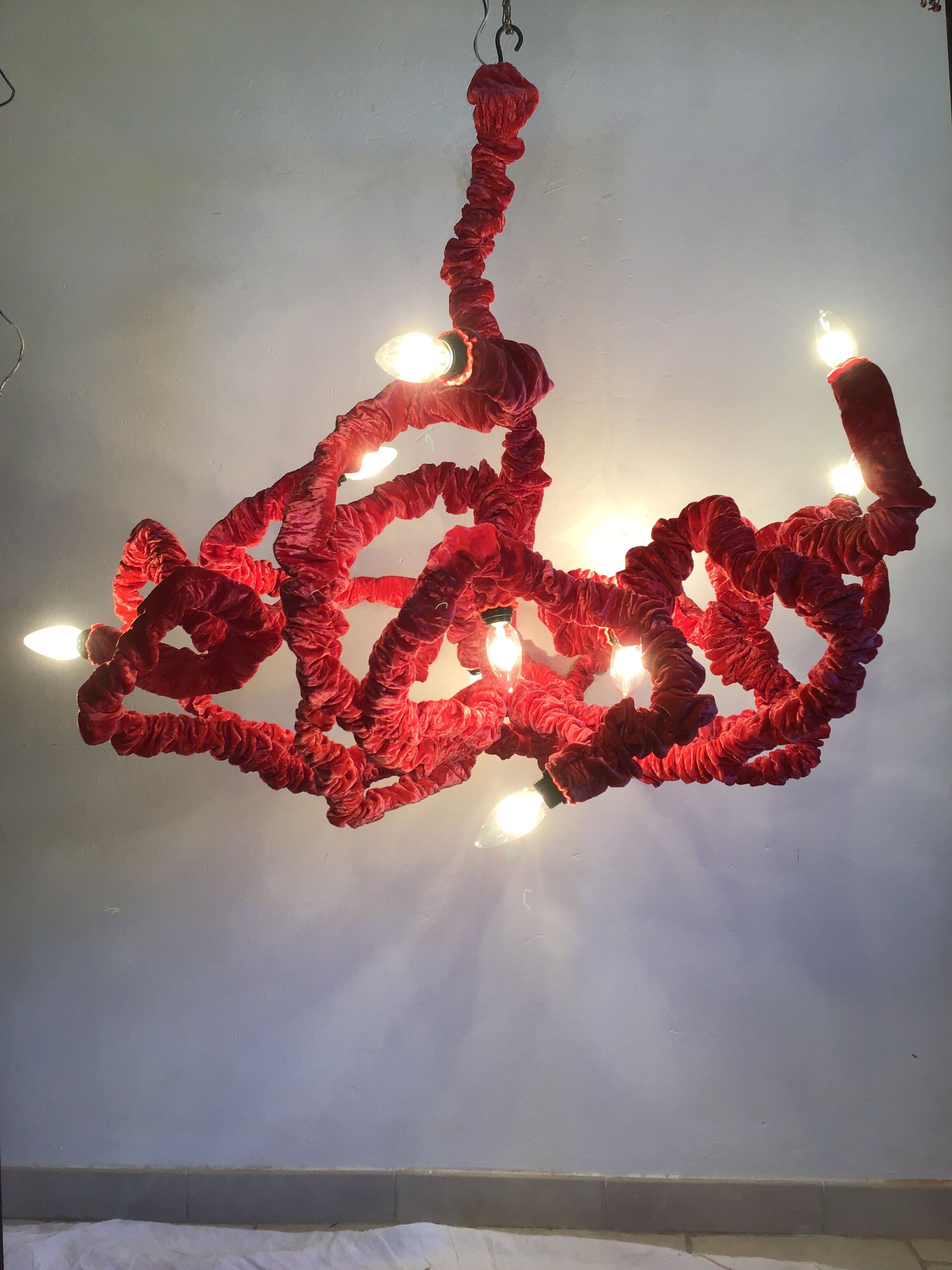 Lustre 12 bras de lumières 1980