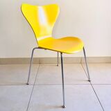Chaise Design Series 7™ - Arne Jacobsen - Frêne Coloré Jaune - Pieds Chromé