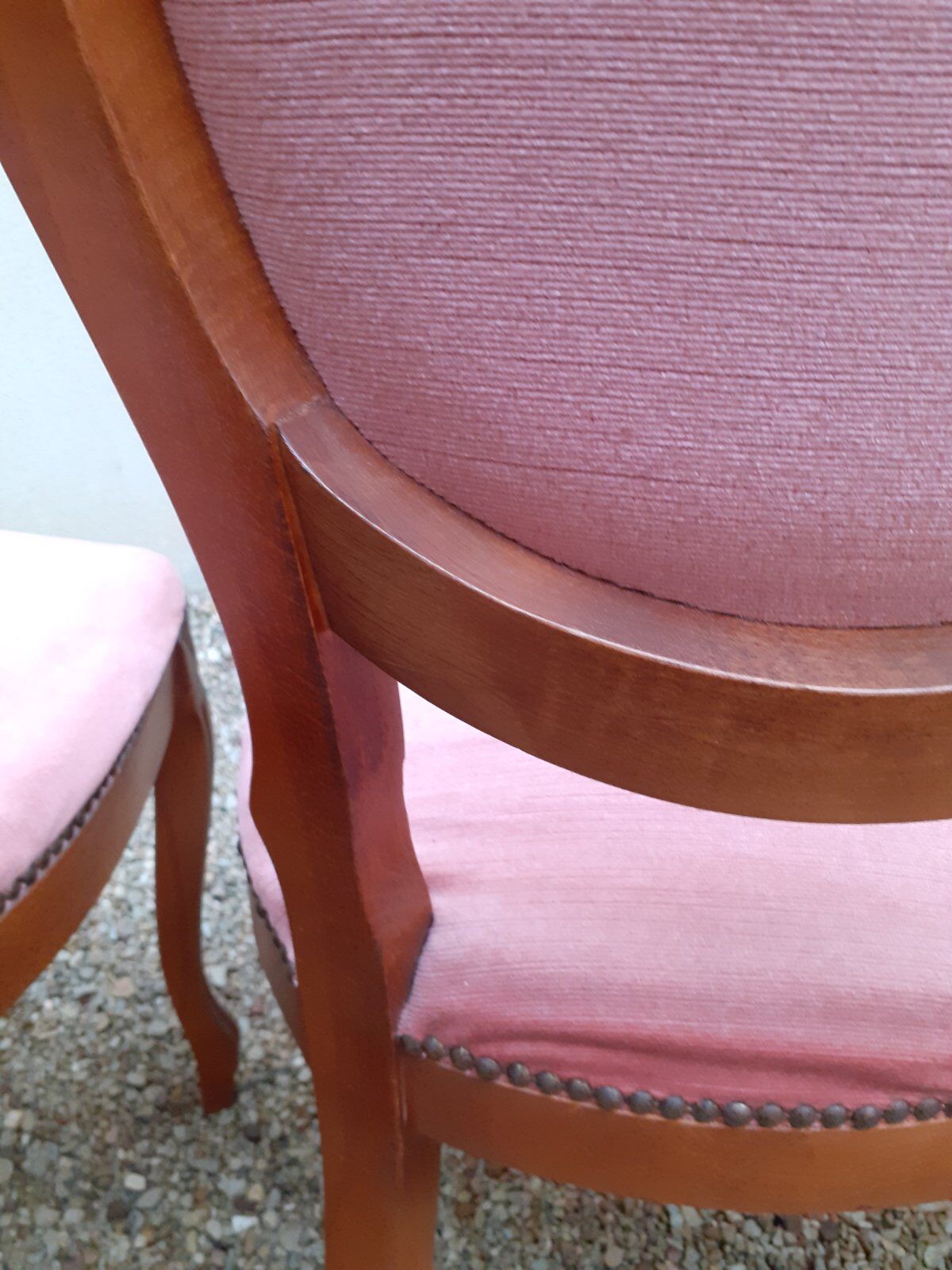 Lot de 4 chaises médaillon de style Louis Philippe