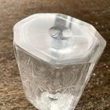 3 19th crystal carafes
