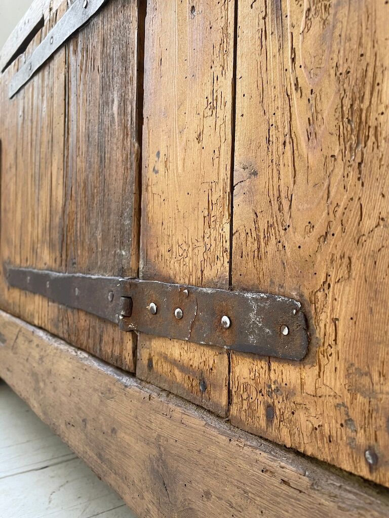 Established former brutalist console oak pine