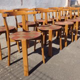 Set of 12 armrest chairs