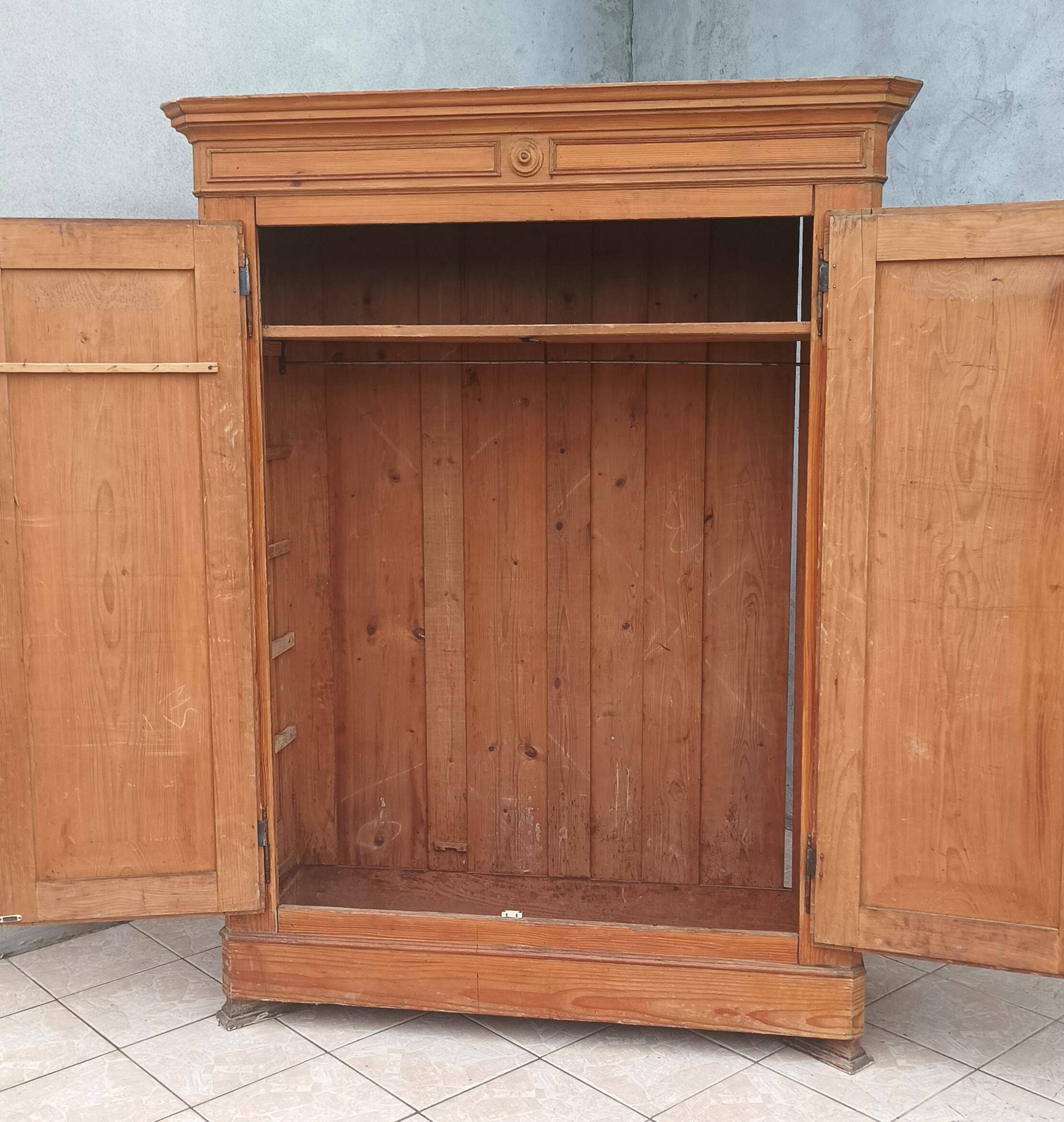 19th century larch mountain chalet wardrobe