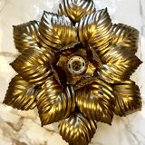 Applique fleur dorée