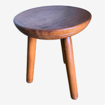 Tabouret tripode rond