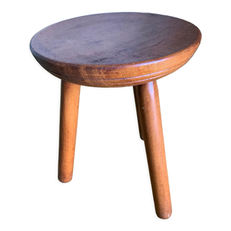 Tabouret tripode rond