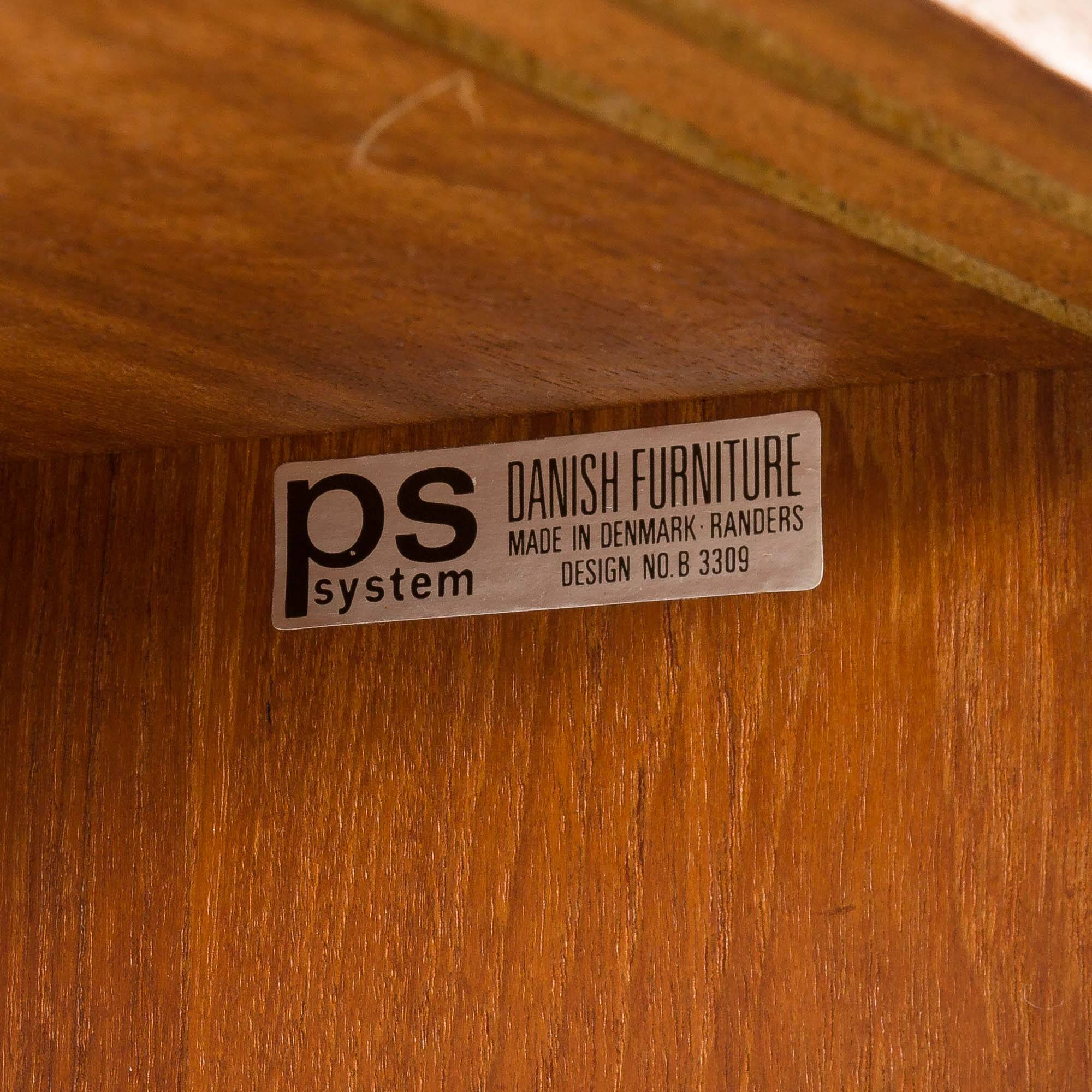 PS System vintage shelving unit by Randers Mobelfabrik, Denmark, 1960s