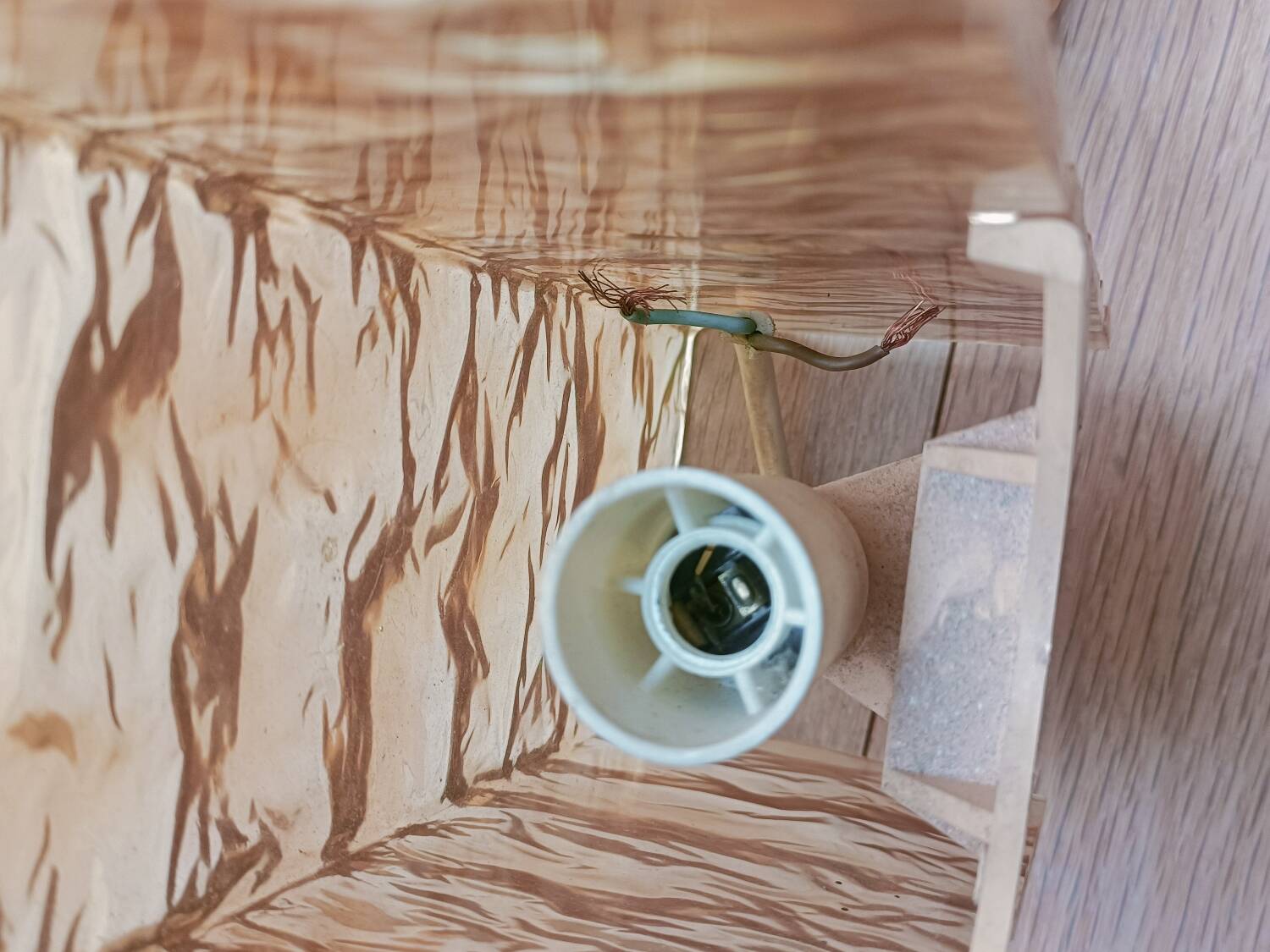 Three 1960s Perspex wall lights