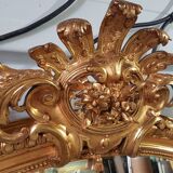 Gilded mirror Napoleon III 162 cm x 0.90 cm