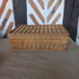 Braided wicker box