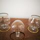 Set of 8 glasses old cognac or alcohol balloon