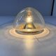 Hoffmeister bubble glass gold ceiling or wall lamp
