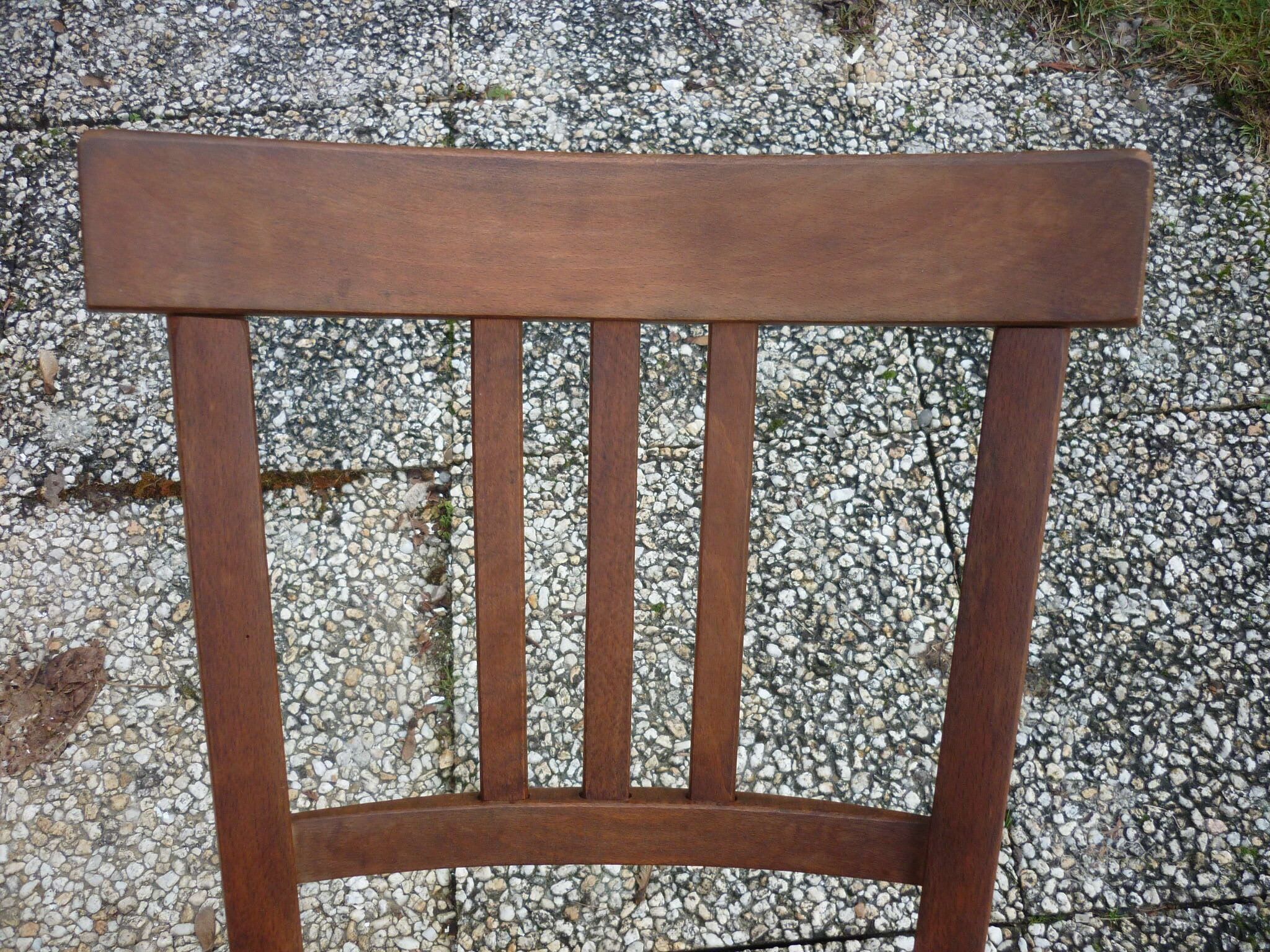 Renovated wicker-seated bistro chair