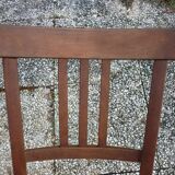 Renovated wicker-seated bistro chair