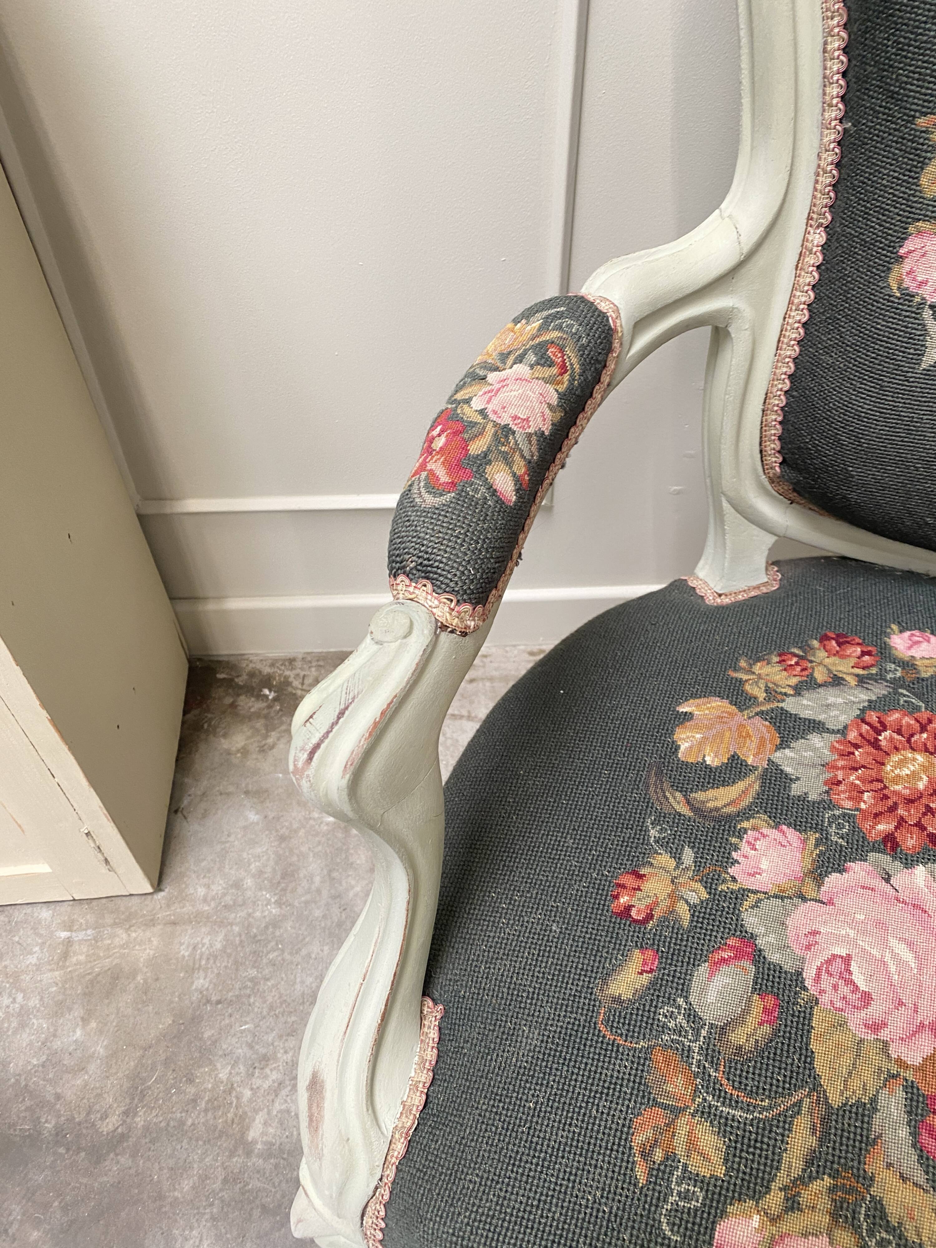 Fauteuil Louis XV rénové