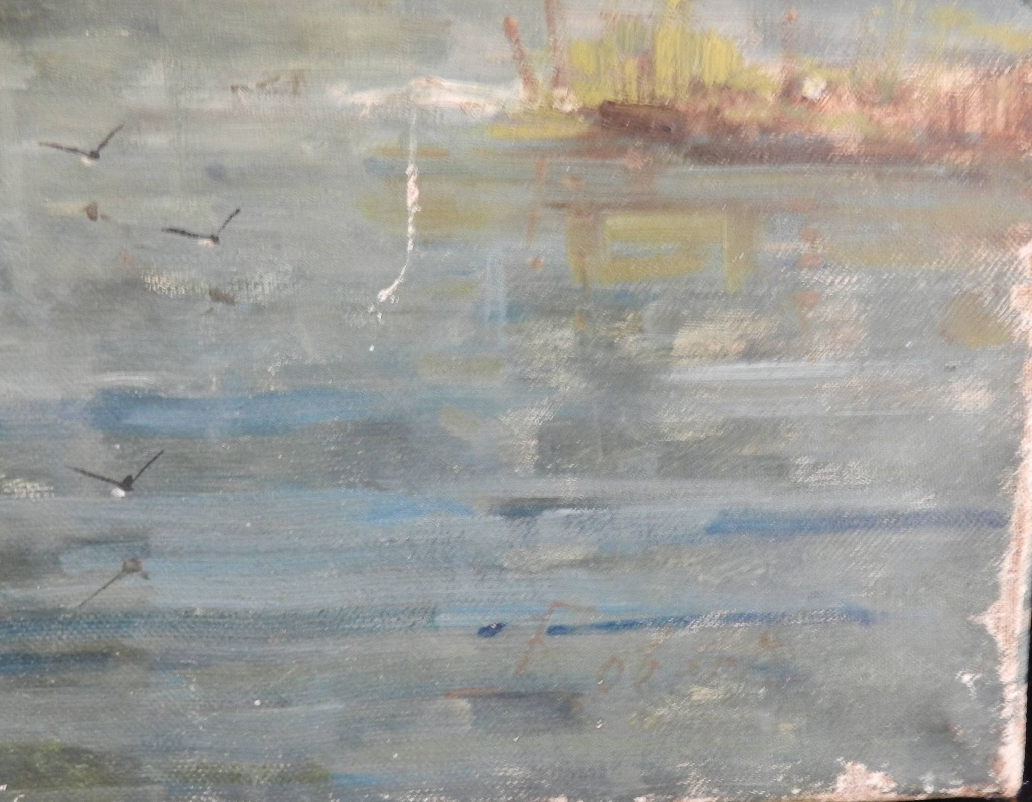 Tableau 19th century oil painting on canvas