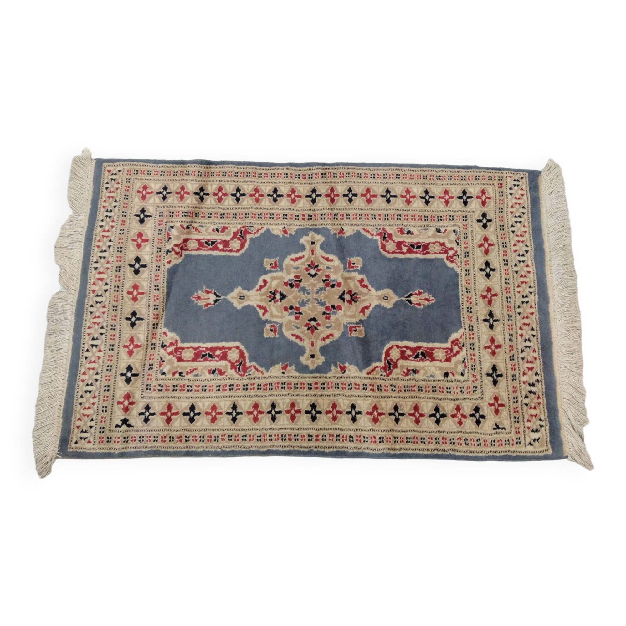 Handmade wool and silk Persian rug