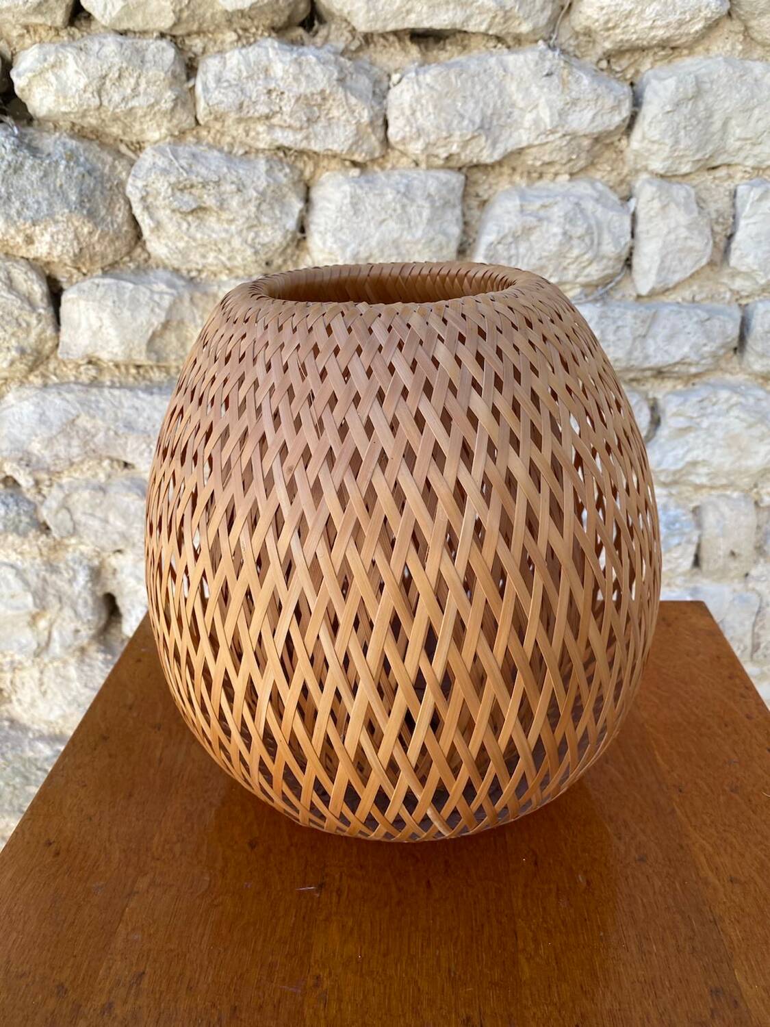 Lustre en Jonc de Rotin