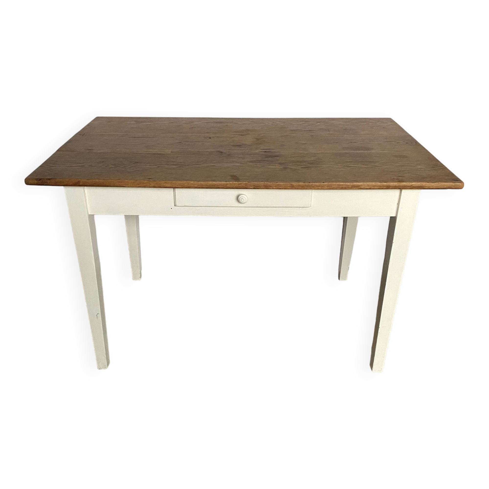 1-Drawer Solid Oak Dining Kitchen Farm Table 1900