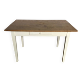1-Drawer Solid Oak Dining Kitchen Farm Table 1900