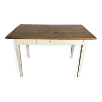 1-Drawer Solid Oak Dining Kitchen Farm Table 1900