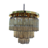 Design chandelier by Glashütte Limburg from 1960