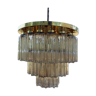 Design chandelier by Glashütte Limburg from 1960