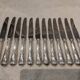 12 silver-plated metal table knives Boulenger LXV demi riche