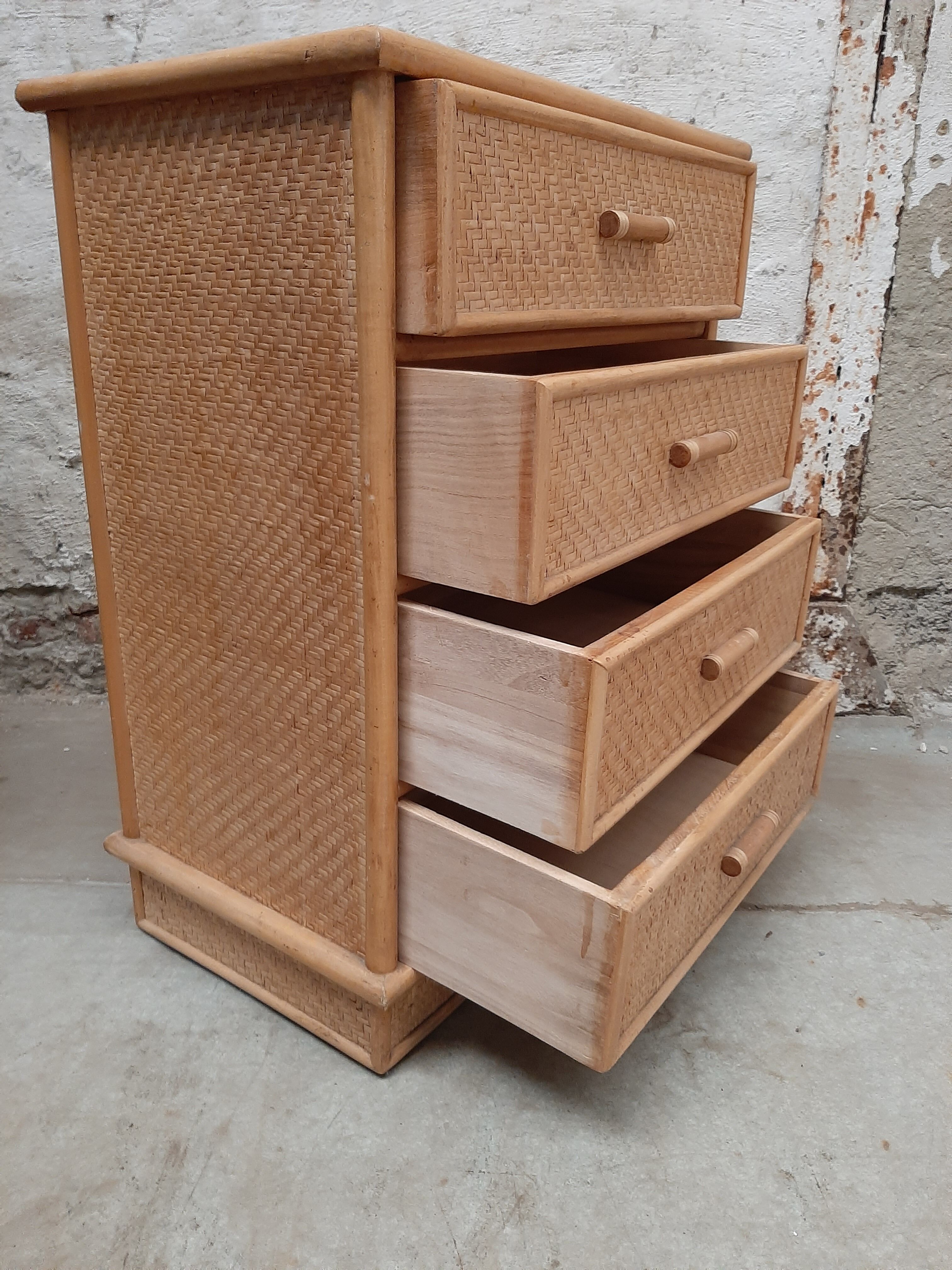 Rattan dresser